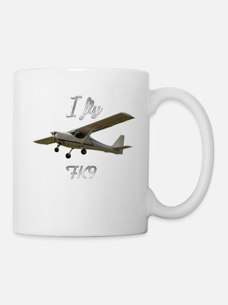 I fly FK9 Flieger Pilot - Tasse - Weiß
