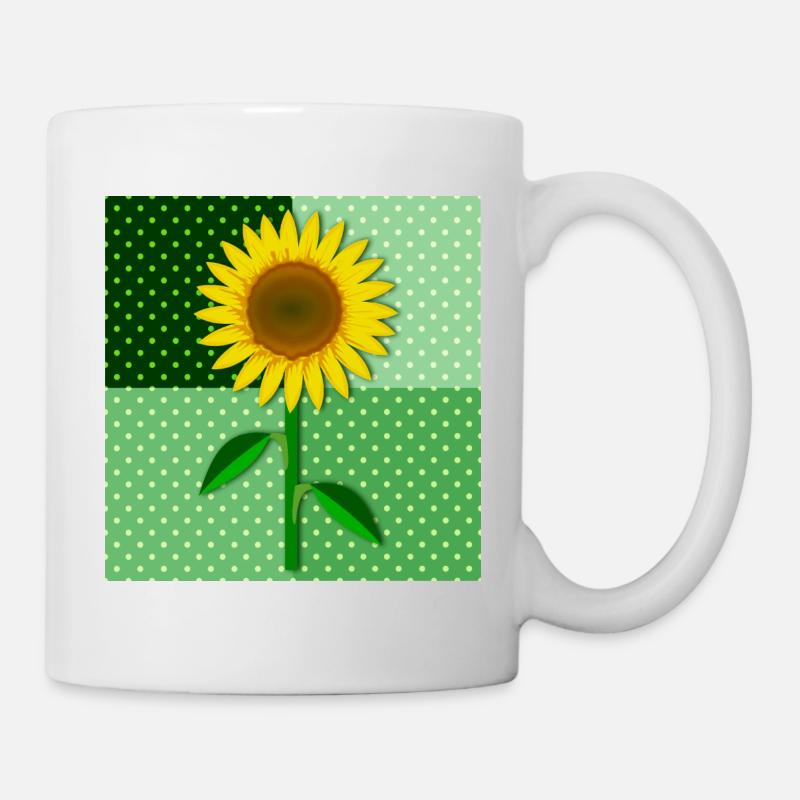 Sonnenblume - Tasse - Weiß