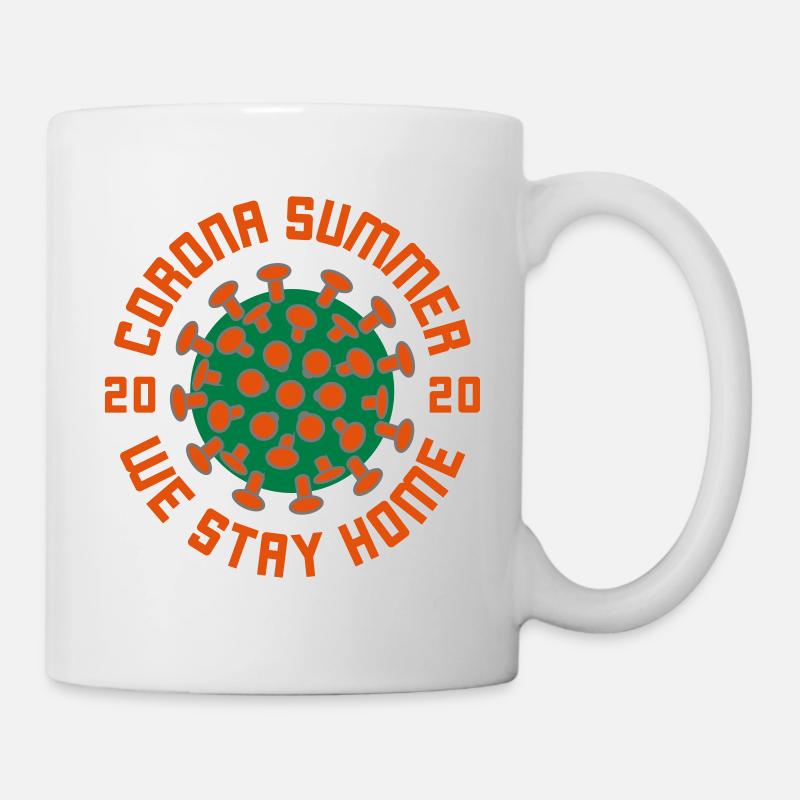 Chemise commémorative Corona été 2020 - Mug blanc - blanc