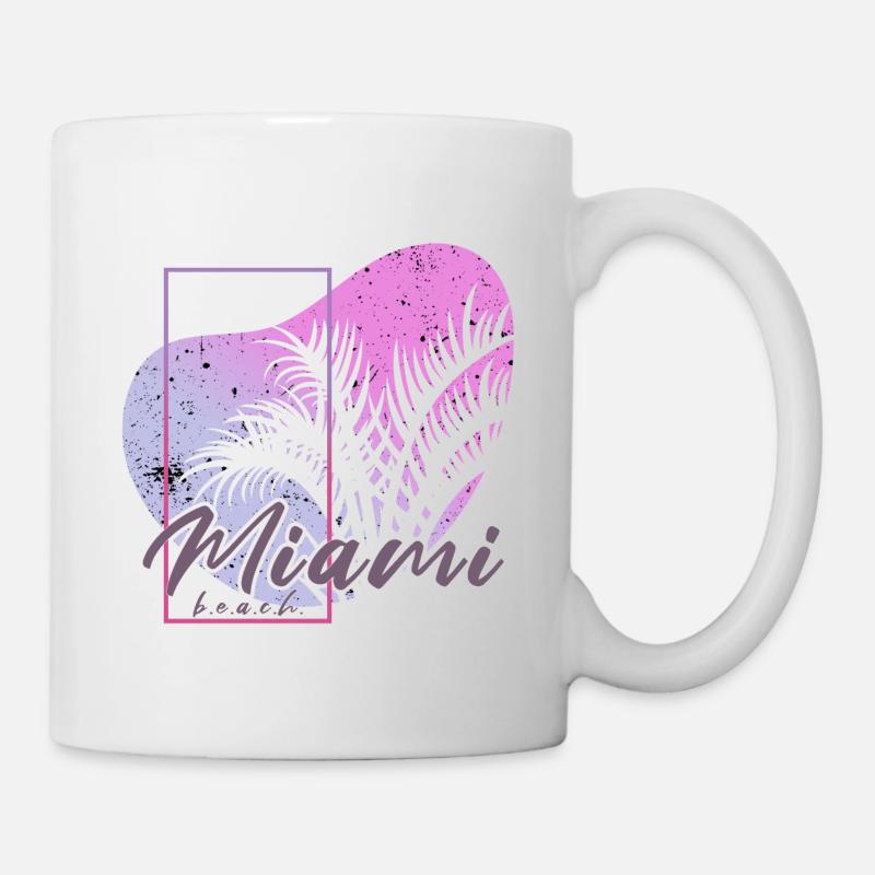 Miami Beach - Mug blanc - blanc