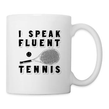 Playing tennis | Tennis racket gift idea - Mug - white - Right