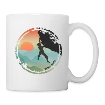 Climber free solo - Tasse - Weiß - Rechts