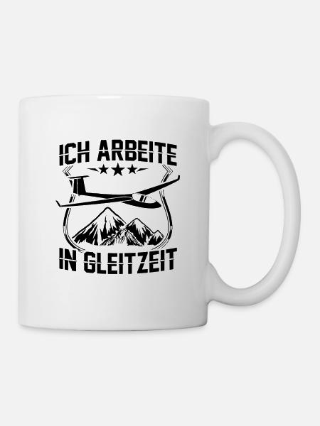 Segelflieger Sprüche | Segelflug Pilot Geschenke - Tasse - Weiß