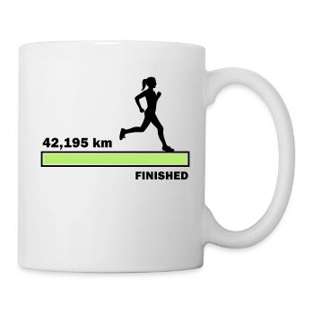 42.195 km finished - Mug - white - Right