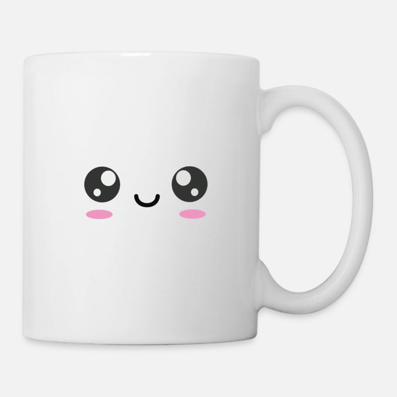 Gesicht Lächeln Lächeln - Tasse - Weiß