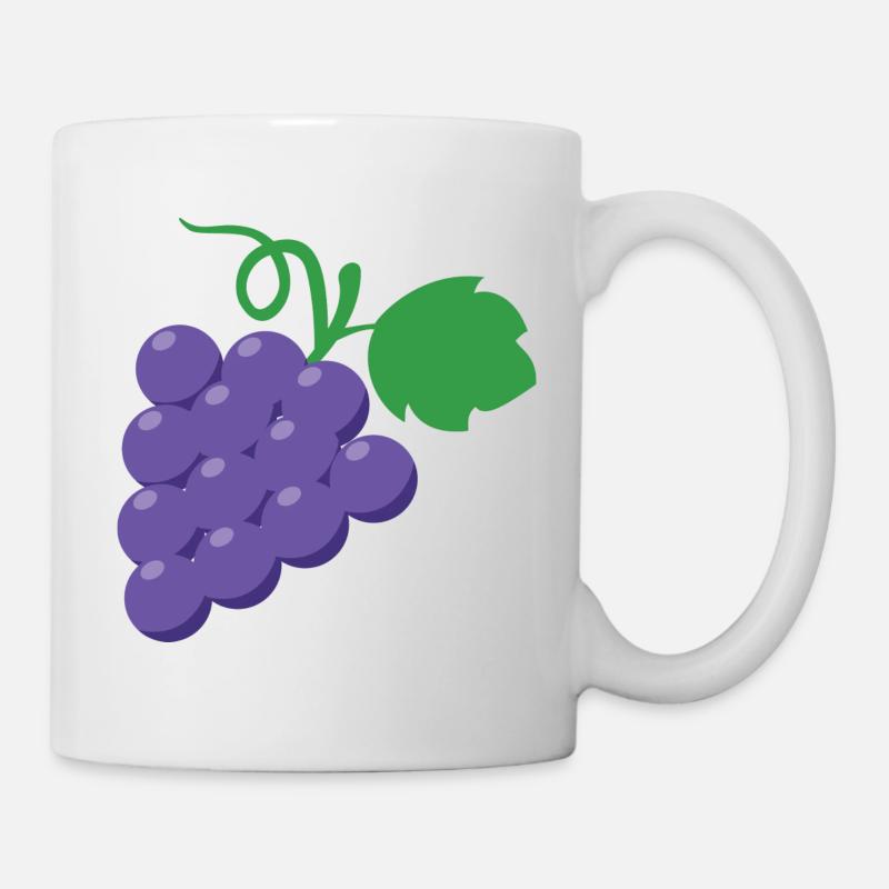 Weintrauben - Tasse - Weiß