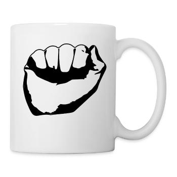 Poing - Mug blanc - blanc - Droite
