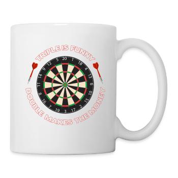 Darts disant - Mug blanc - blanc - Droite