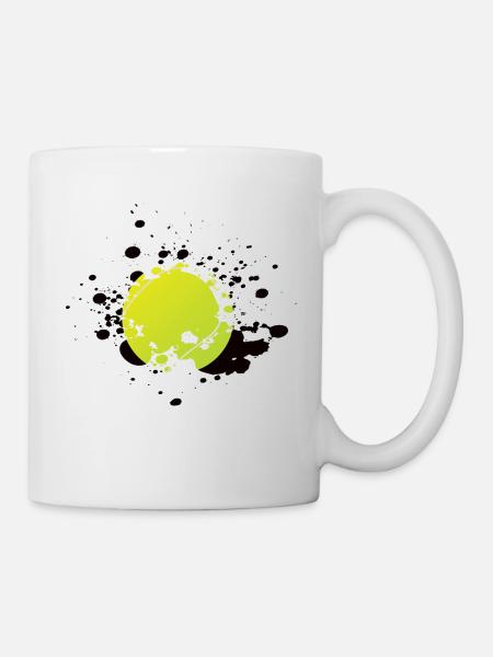 Tennis balle de tennis - Mug blanc - blanc