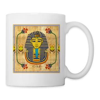 Tutanchamun I Papyri I Ägypten - Tasse - Weiß - Rechts