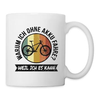Bicycle e-bike without battery - Mug - white - Right