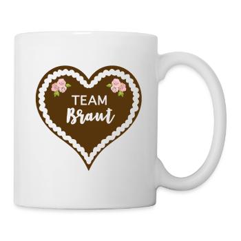 Épouse de l'équipe du cœur en pain d'épice * JGA * - Mug blanc - blanc - Droite