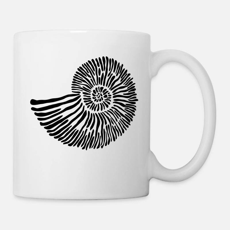 Ammonit - Tasse - Weiß