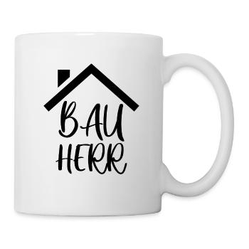 Bauherr - Tasse - Weiß - Rechts