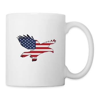 Eagle USA flag - Mug - white - Right