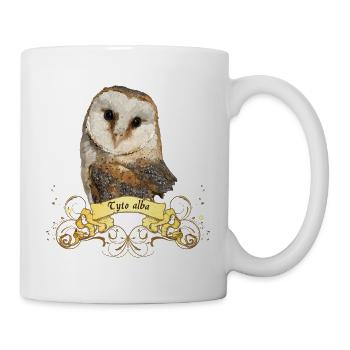 Schleiereule - Tasse - Weiß - Rechts