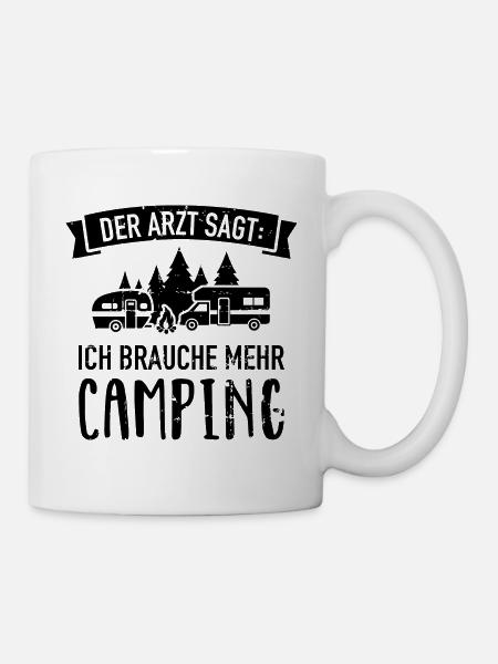 Camping - Tasse - Weiß