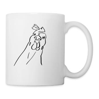 looking chicken - Mug - white - Right