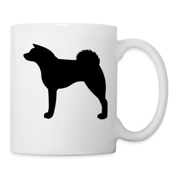 Akita inu silhouette - Mug - white - Right