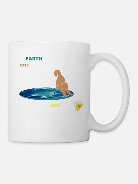 Si la Terre était plate - Mug blanc - blanc