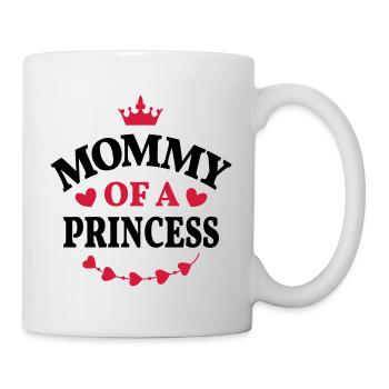 Maman d'un coeur cadeau princesse mère fille - Mug blanc - blanc - Droite