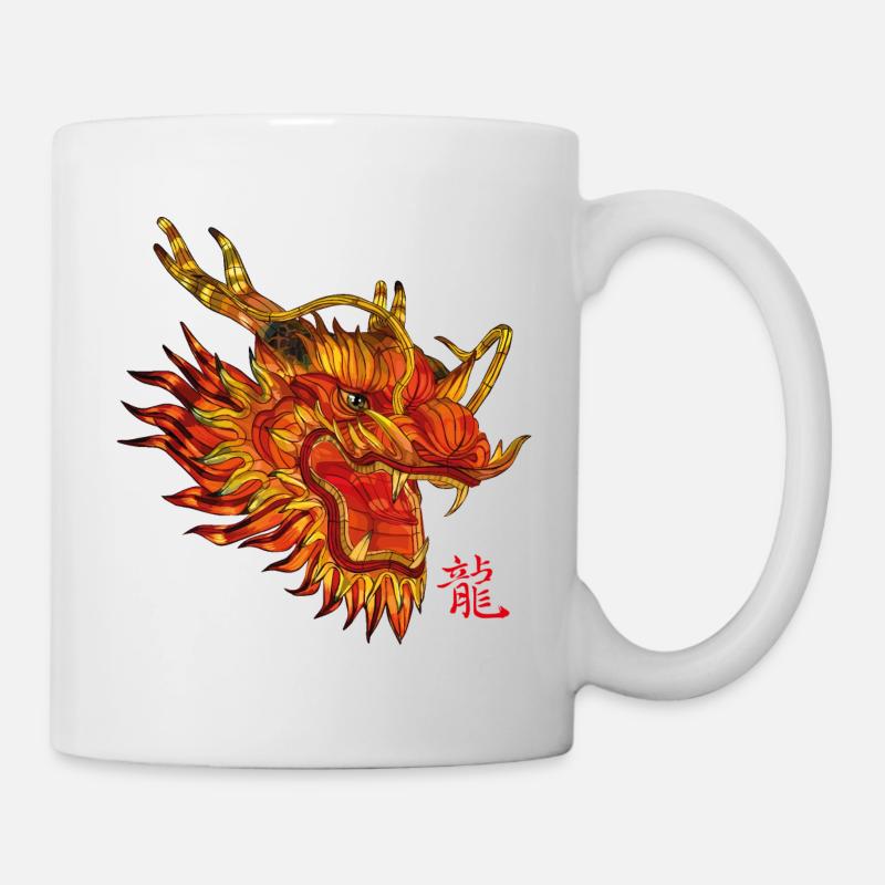 Dragon chinois - Mug blanc - blanc