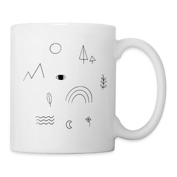 julibel / signe abstrait - Mug blanc - blanc - Droite