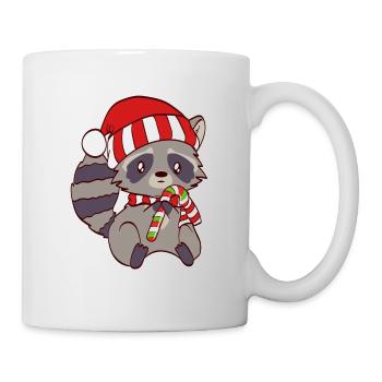 Spirituelles WeihnachtstierTShirt Entwurf Netter - Tasse - Weiß - Rechts