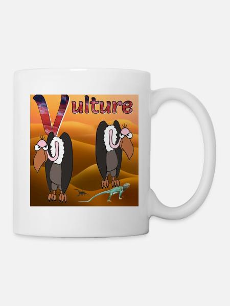 V pour vautour - Mug blanc - blanc