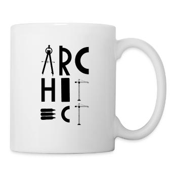Architectes | Profession étudiant les dons d'architecture - Mug blanc - blanc - Droite