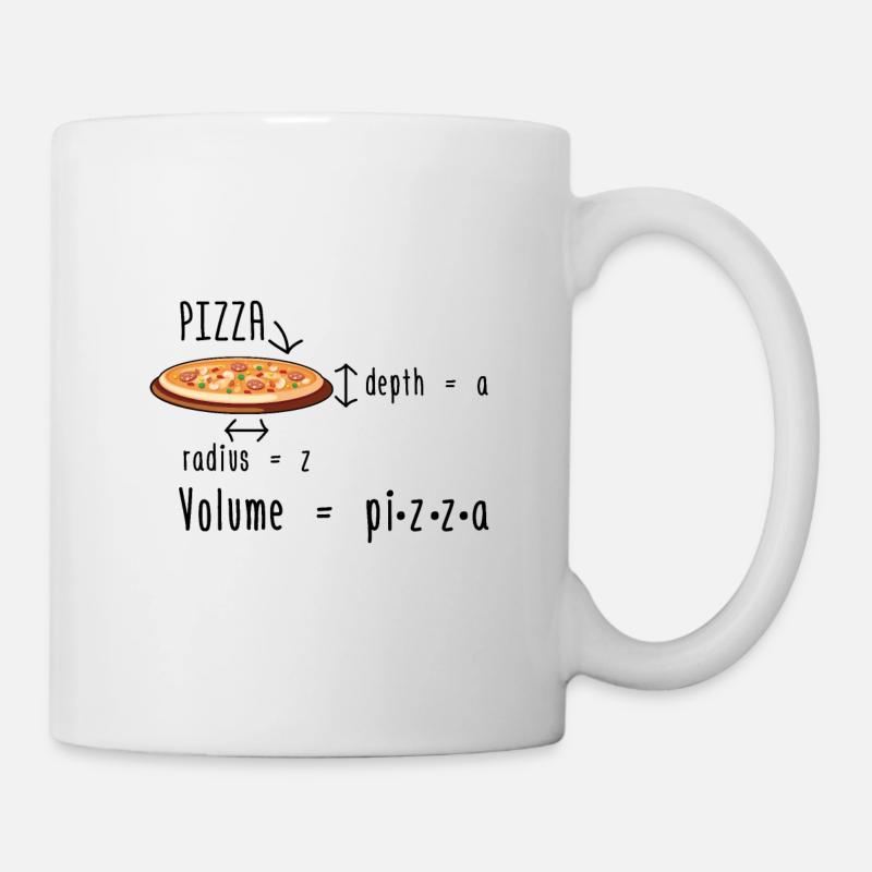 Mathematiker Pizza | Mathe Mathematik Geschenkidee - Tasse - Weiß