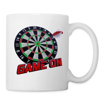 Jeu de fléchettes - Bullseye - Game on - Mug blanc - blanc - Droite