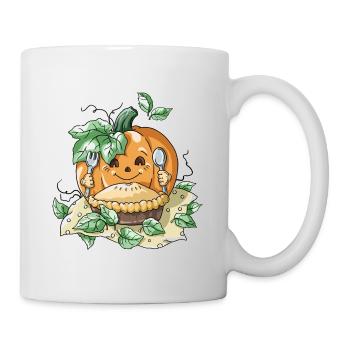 Citrouille d'Halloween - Mug blanc - blanc - Droite