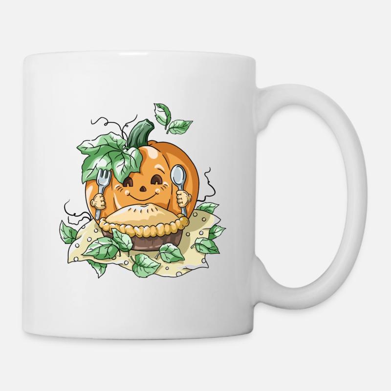 Citrouille d'Halloween - Mug blanc - blanc