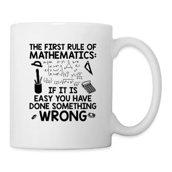 Mathematician Studies | Math math gifts - Mug - white - Right