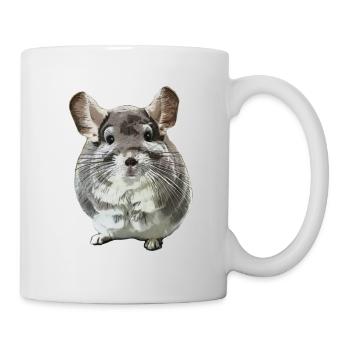 Masque de chinchilla - Mug blanc - blanc - Droite