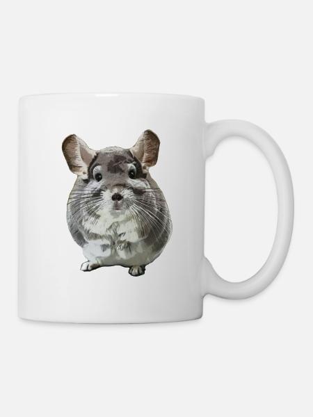 Chinchilla Maske - Tasse - Weiß