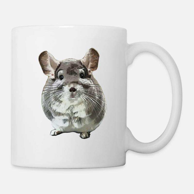 Masque de chinchilla - Mug blanc - blanc