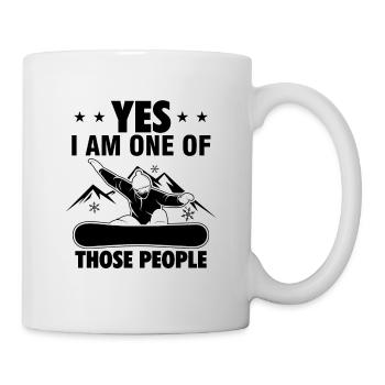 Snowboard Fahren | Winter Ski Snowboarder Geschenk - Tasse - Weiß - Rechts