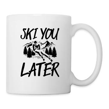 Skiing sayings | Apres ski skier gifts - Mug - white - Right