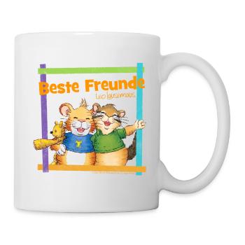 Leo Lausemaus Didi Dachs Beste Freunde - Tasse - Weiß - Rechts