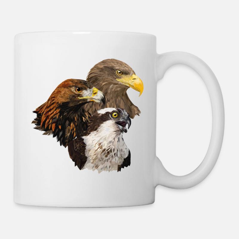 Oiseaux de proie - Mug blanc - blanc