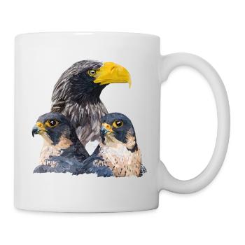 Giant Pigargo and Peregrine Falcon - Mug - white - Right