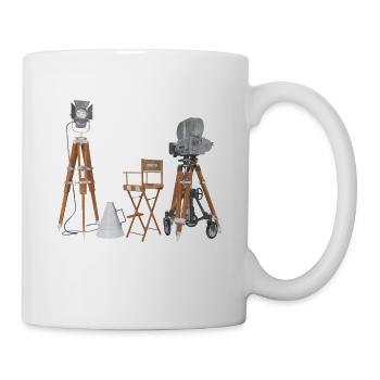 Camera equipment for movies - Mug - white - Right