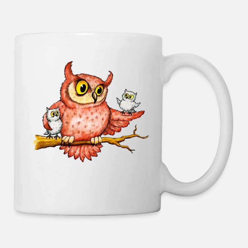 Owls - Mug - white