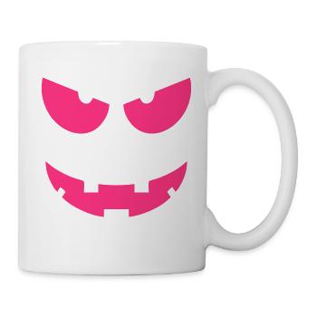 Bouche des yeux d'Halloween - Mug blanc - blanc - Droite