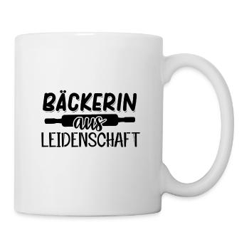 Bäckerin Handwerk | Bäckerei Ausbildung Geschenke - Tasse - Weiß - Rechts