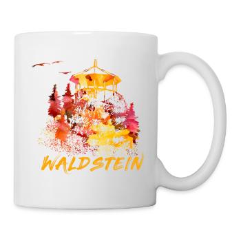 Watercolor Waldstein Fichtelgebirge Fichtelhills - Mug - white - Right