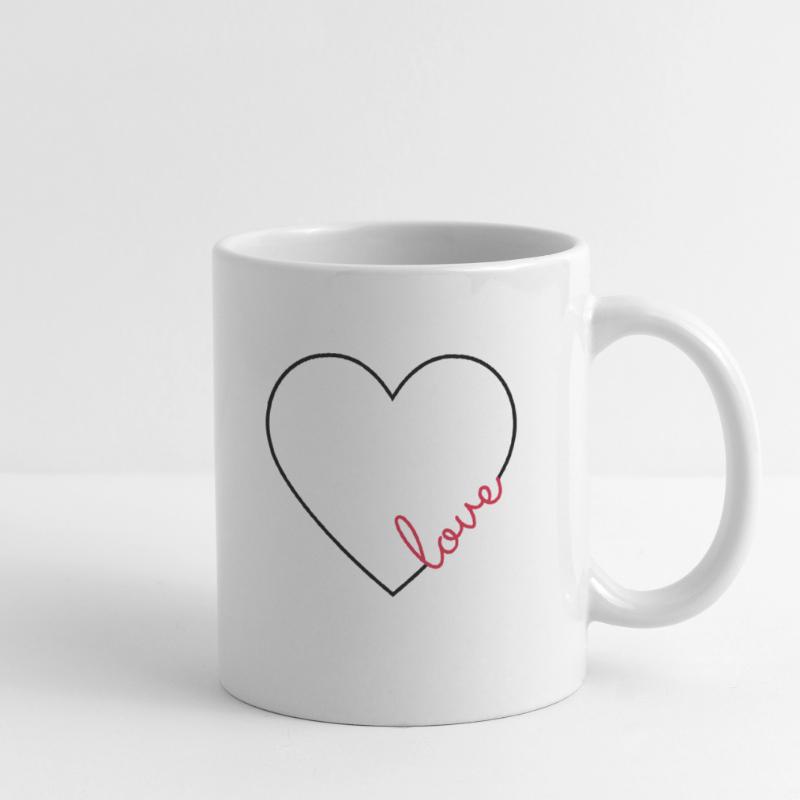 Love heart frame Mug
