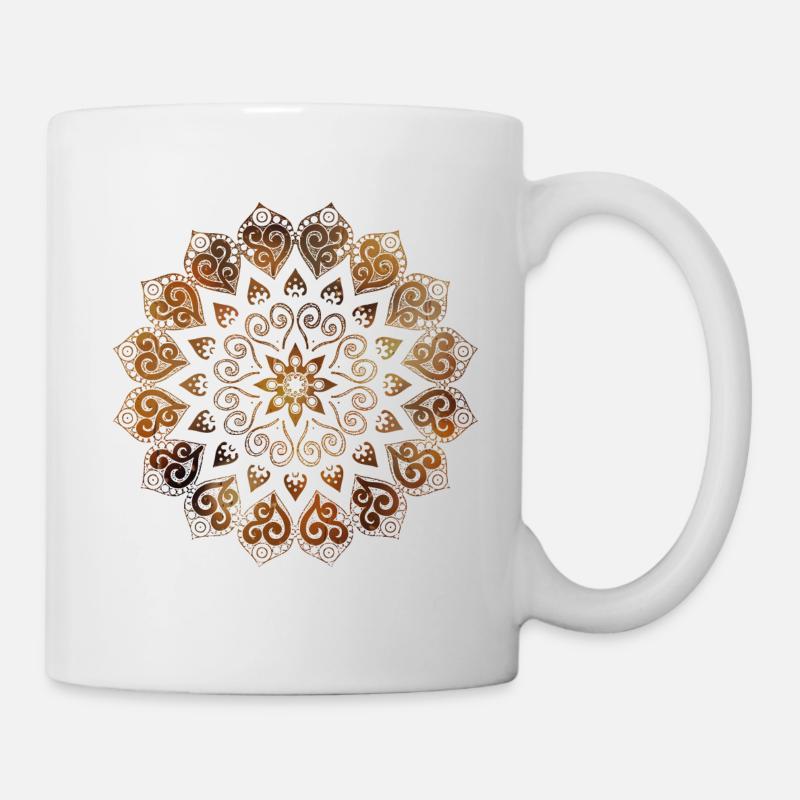 Mandala - Tasse - Weiß